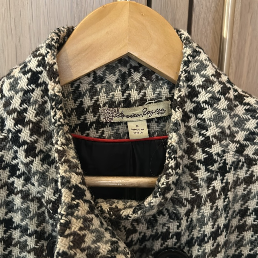 Houndstooth Print Winter Jacket - image 4